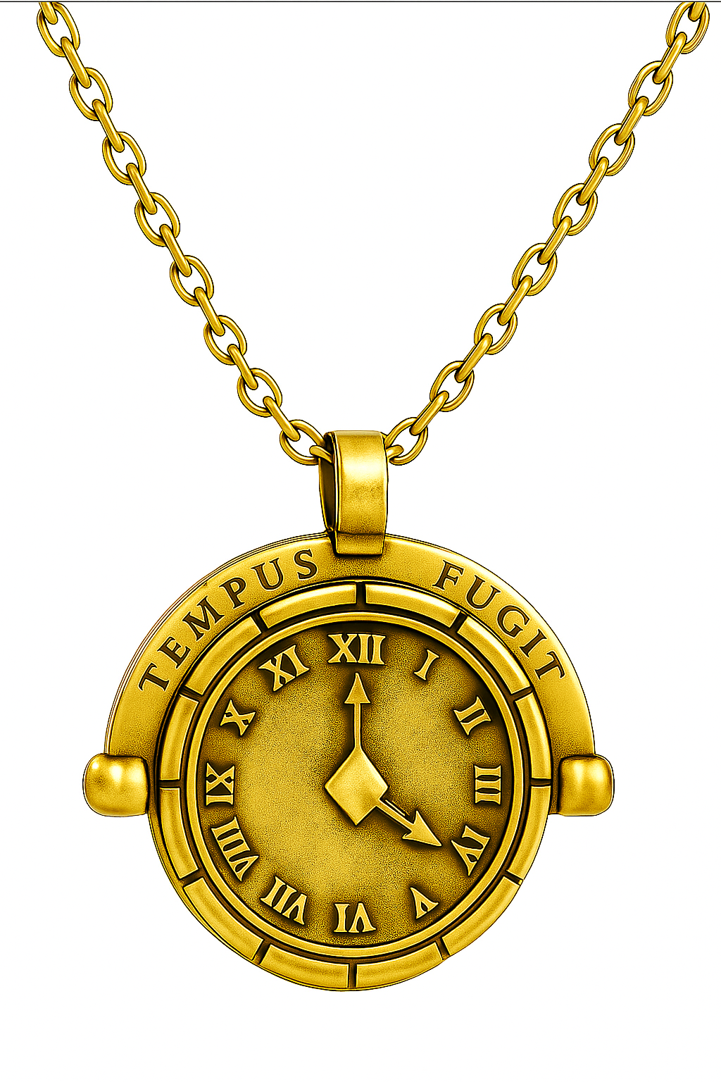TEMPUS FUGIT NECKLACE GOLD